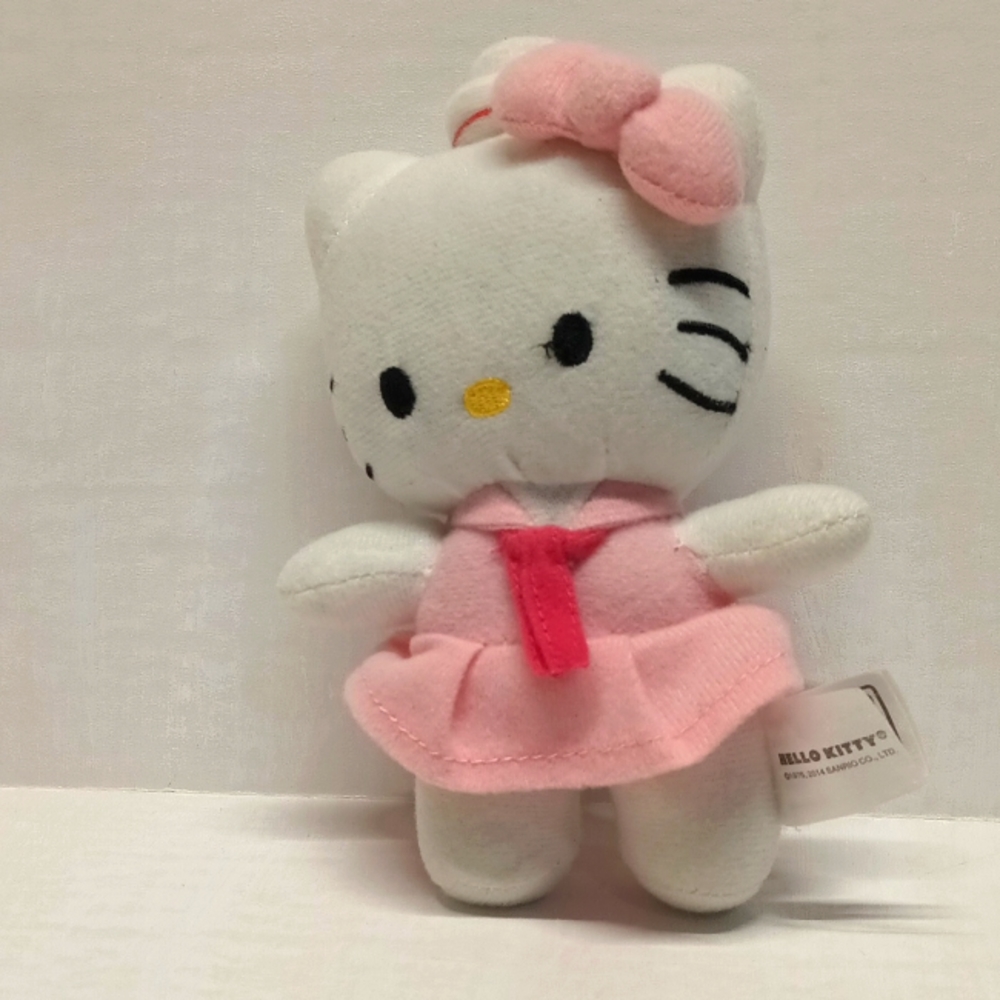 Hello Kitty Sanrio Pink Sailor Nautical Plush Stuffed Animal 2014 6 inch